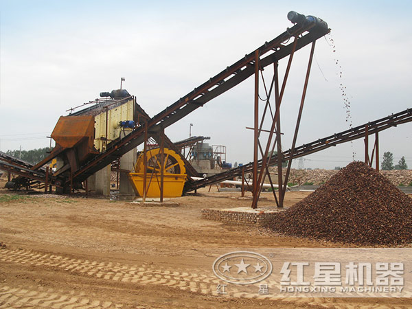 山沙洗砂機作業現場 山沙洗砂機作業現場