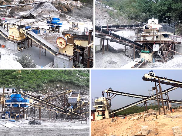不同系列石子制沙機作業現場 不同系列石子制沙機作業現場
