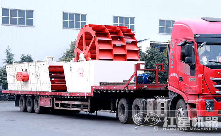 輪斗洗砂機發貨 輪斗洗砂機發貨