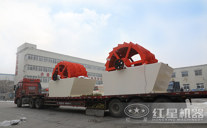 水輪洗砂機發貨現場 水輪洗砂機發貨現場