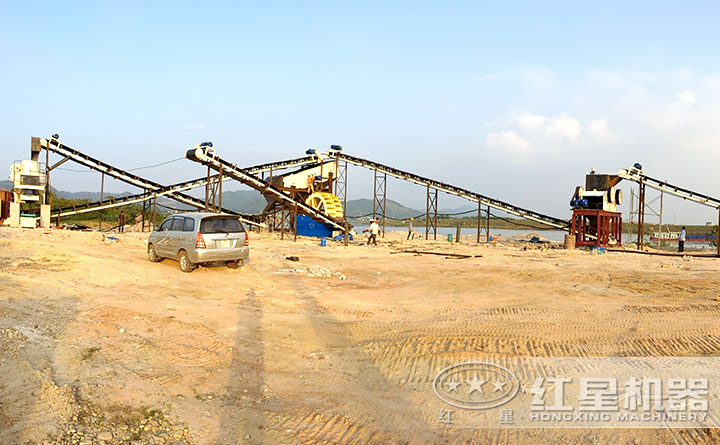 制砂、洗沙現(xiàn)場 制砂、洗沙現(xiàn)場