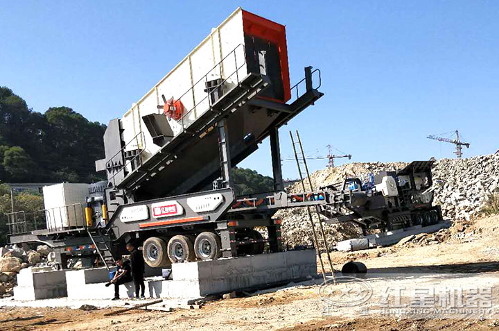 移動破碎機作業現場 移動破碎機作業現場