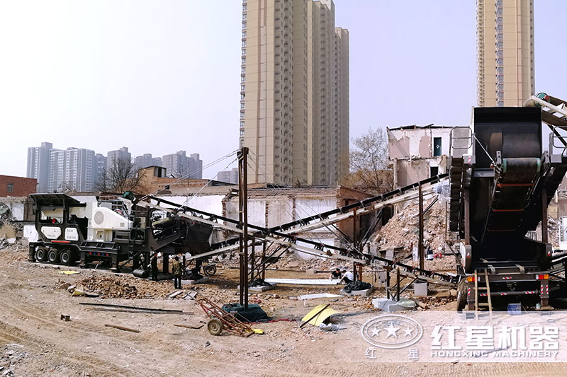 建筑垃圾處理設(shè)備現(xiàn)場(chǎng)實(shí)拍 建筑垃圾處理設(shè)備現(xiàn)場(chǎng)實(shí)拍