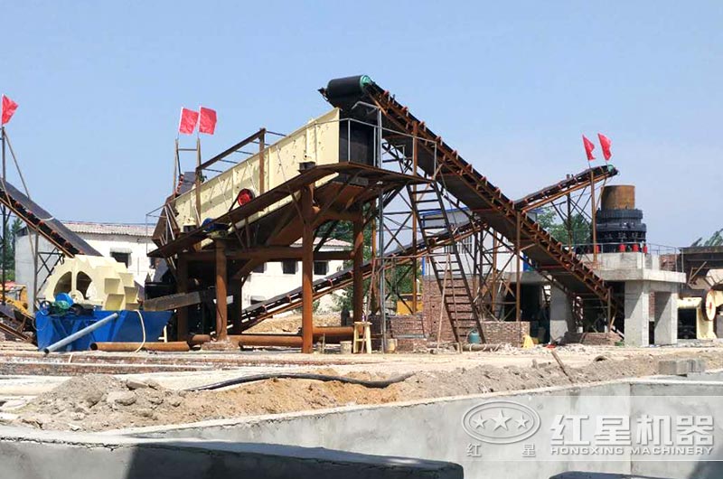 洗沙現場 洗沙現場